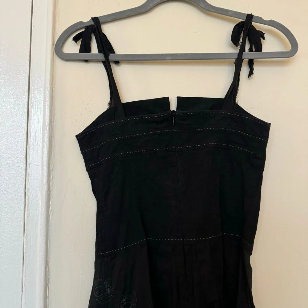 Rare Vintage Cop Copine Distressed & Embroidered Top with Contrast Stitching - Picture 6 of 7
